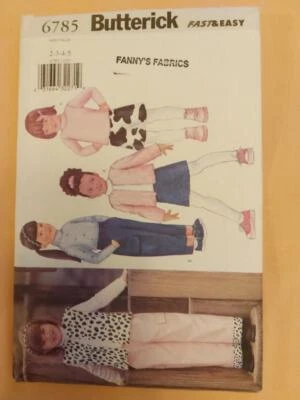 Butterick 6785 Child's Easy Jacket, Vest, Top, Skirt & Pants Pattern Size 2-5 - Image 1 of 2