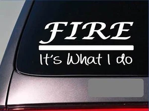 Fire sticker decal *E284* fireman firefighter firetruck emt fire axe fire hose - Picture 1 of 1