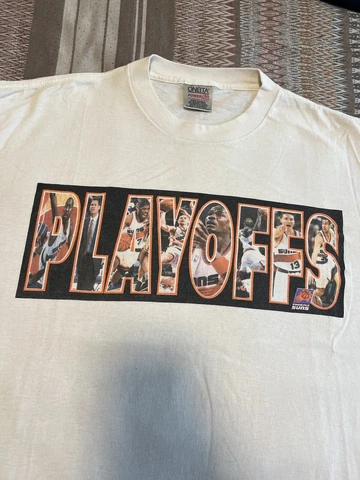 Vintage Phoenix Suns Playoffs Shirt Jason Kidd Steve Nash Ainge Sz XL Cover