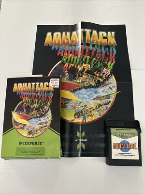 ColecoVision Aquattack Vintage 1984 Rare 🔥CIB BOX MANUAL - Image 1 of 4