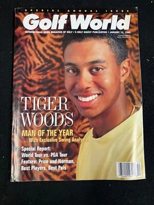 TIGER WOODS, MAN OF THE YEAR, GOLF WORLD MAGAZINE JANUARY 12, 1995 - Bild 1 von 8