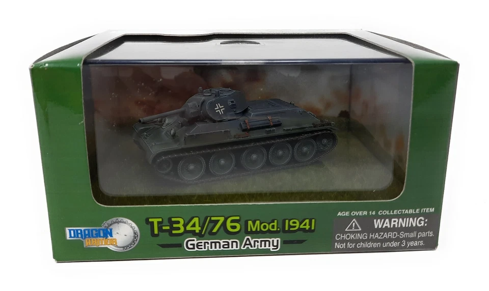 Dragon Armor 1:72 T-34/76 Mod 1941 Russia Tank captured German Army East. Front - Image 1 of 3