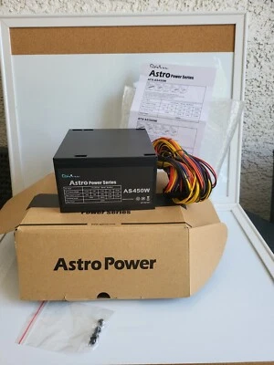 Apevia ASTRO 450W Power Series Silent Black Fan Smart Thermal Fan Speed Control - Image 1 of 4