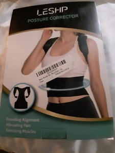 Leshp Posture Corrector Sz XL Black  New In Package. - Picture 1 of 2