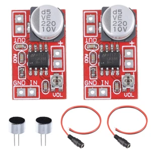 2PCS DC 5V-12V Mini Mikrofon Verstärkerplatine Micro Elektret Verstärker MIC Kon - Bild 1 von 8