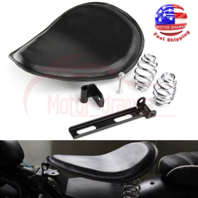 Motorcycle Solo Driver Seat Bracket Spring Kit For Harley Sportster Custom Honda - Image 1 of 4