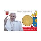 Vatikan Papst Franziskus Wappen 2018 - in Coincard - Kupfer-Nickel ST