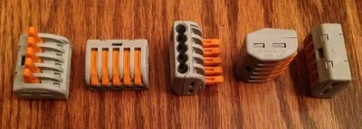 20 pack of Genuine Wago 222-415 Lever Nuts - 5 Pole FREE SHIPPING !!!