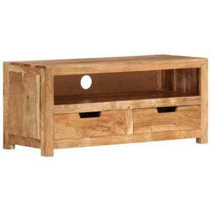 TV Cabinet 88x35x40 cm Solid Wood Acacia vidaXL - Picture 1 of 11