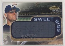 2001 Fleer Showcase Sweet Sigs Wall Ben Sheets Auto