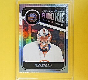 MIKKO KOSKINEN  2011-12  ROOKIE Marquee Rainbow  OPC  #572  Edmonton Oilers