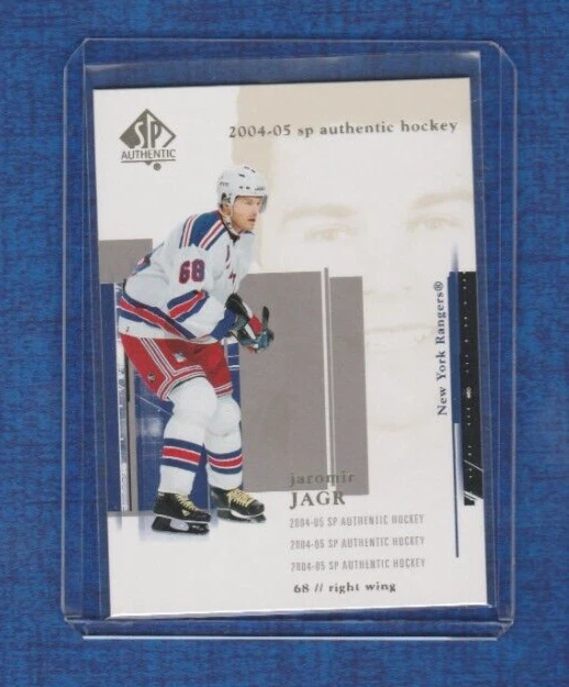 2004-05 SP Authentic Hockey # 57 Jaromir Jagr - Image 1 of 2