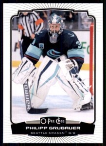 2022-23 UD O-Pee-Chee OPC Base #53 Philipp Grubauer - Seattle Kraken