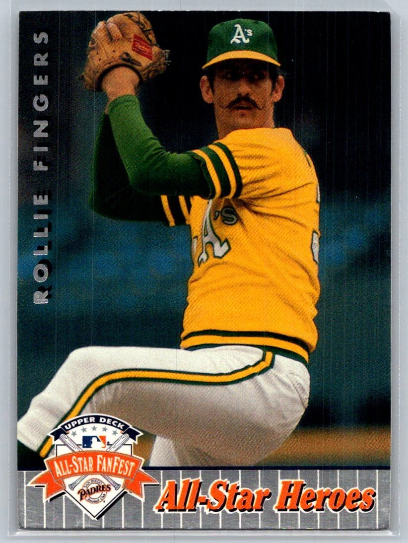 💎1992 Upper Deck All-Star FanFest Baseball #45 Rollie Fingers - Athletics💎