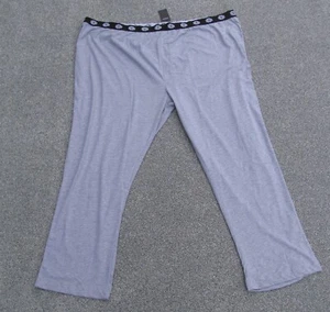 Burton Menswear Pyjama Bottoms Mens 5XL Grey Jersey Loungewear Pants - Picture 1 of 11