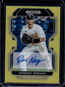 2022 Panini Prizm Draft Picks Base Autographs Prizms Gold Dominic Keegan 2/10