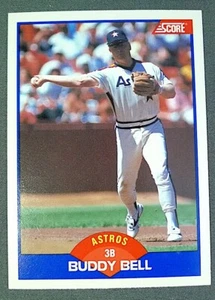 MLB Houston Astros Buddy Bell 1989 Score Trading Card #610 - Imagen 1 de 5
