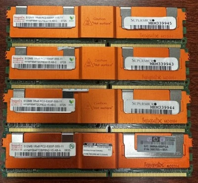 HYNIX SERVER RAM 512MB 1Rx8 PC2-5300F-555-11 - Image 1 of 3