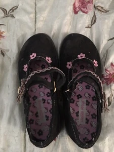 Girls Shoes, 11.5, Hello Kitty Black Mary Janes - Picture 1 of 4