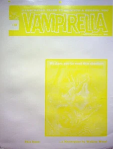 VAMPIRELLA #9 Warren Publishing Master Boris Vallejo Yellow Layer Proof 1971 #WA - Picture 1 of 2