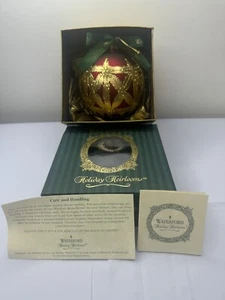 Boca soplada Waterford Kylemore Regal Ball Holiday Heirlooms - Imagen 1 de 10