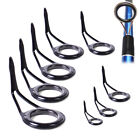 8Pcs Fishing Rod Guide Tip Top Ring Stainless Steel Pole Repair Kit Set Mn