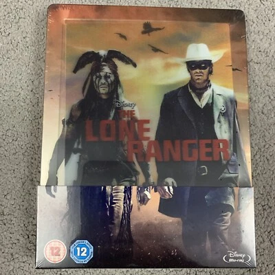 THE LONE RANGER (DISNEY STEELBOOK) [BLU-RAY] NEW & SEALED - Image 1 of 2