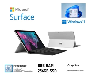 Microsoft Surface Pro 6 12,3" (256 GB SSD, Core i5 8a generazione, 1,70 GHz, 8 GB) tablet - Foto 1 di 8
