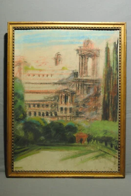 Painting Drawing Ruin Antique Landscape Oriental Italy Greece Africa North - image 1 of 4