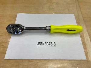 Snap-on Tools USA NEW HI-VIZ 1/2" Drive Hard Grip Fixed Head Ratchet SHD80AHV - Picture 1 of 10