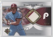 2007 Ultimate Collection Team Materials Swatch /50 Mike Schmidt #UTM-MS HOF