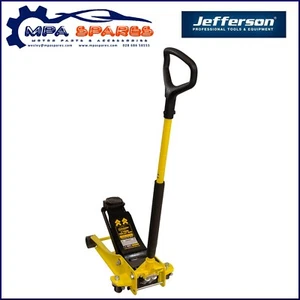 JEFFERSON TUNDRA 3 TONNE LOW PROFILE TROLLEY JACK - TWIN PUMP 100mm -> 533mm - Picture 1 of 2