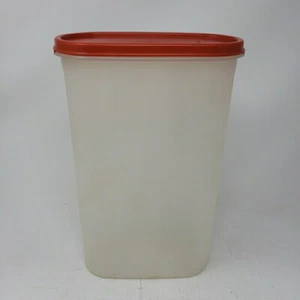 Tupperware Modular Mates 1615 Oval #5 Storage Container Red Lid Seal 1616 - Picture 1 of 10