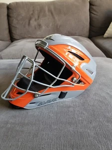 All-Star System MVP2510 TT Catcher's Helmet Grey Orange Youth 6 1/4 - 7 Giants! - Bild 1 von 19