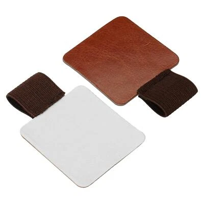 10Stk Stifthalter Leder Selbstklebend Clip mit Elastik für Planer Kalender Braun - Bild 1 von 4