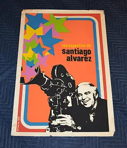 1986 Original Cuban Silkscreen Movie Poster.Santiago Alvarez retrospective.Art - Picture 1 of 3