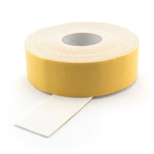 Filzstreifen weiss Breite: 50 mm Filzband selbstklebend 3 mm Filzklebeband - Bild 1 von 1