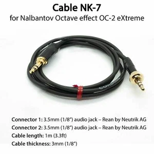 Cable NK-7 para pastillas de micrófono efecto octava Nalbantov OC-2 a NCM - Imagen 1 de 1