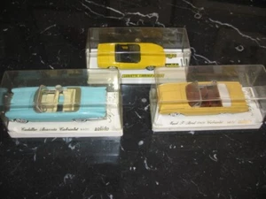 3 modellini SOLIDO 1 43 auto americane spider CADILLAC, FORD T.BIRD, CHEVROLET - Foto 1 di 5