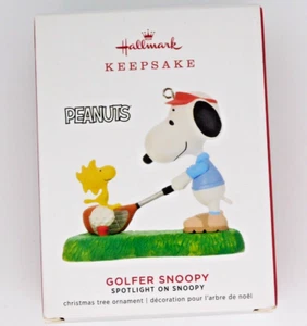Jornadores de palanca Hallmark Peanuts 2019 adorno de golfista (serie 22Snoopy) - Imagen 1 de 5