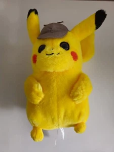 Official Pokemon Detective Pikachu Movie 8'' Plush Soft Toy WCT Pikachu - Picture 1 of 3