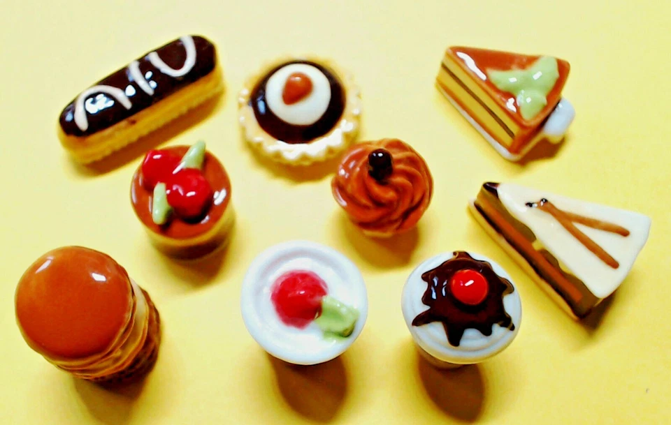 * FEVES  TOUT CHOCOLAT série complète ..ref. G06    GATEAU  PATISSERIE ECLAIR - Photo 1/2