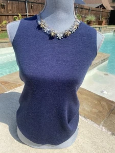 Eileen Fisher Merino Wool Tank Top Size XS Extra Small Slate Blue - Picture 1 of 5
