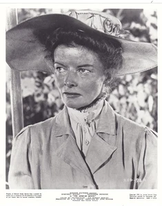 Foto 8x10 promoción prensa Katharine Hepburn reina africana 1951 en blanco y negro - Imagen 1 de 1