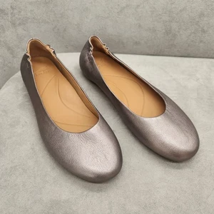 Dansko Ballerinas 8,5 Zinn Metallic Leder Mollie klassisch bequem neu 150 $ - Bild 1 von 13