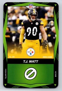 T.J. Watt 2024 UNO Elite Core Edition - Green #184 Pittsburgh Steelers - Picture 1 of 2