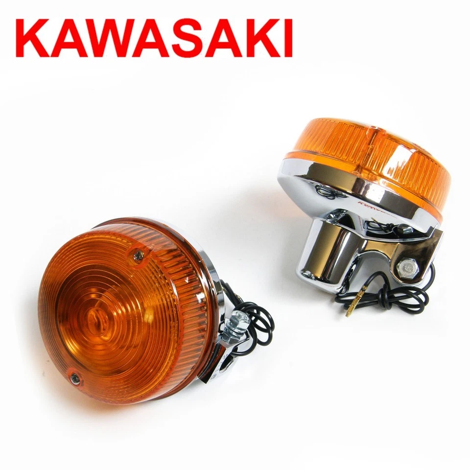 Intermitentes intermitentes delanteros traseros izquierdo derecho Kawasaki z1 h2 kz900 kz kz1000 guiño Foto 1 de 1