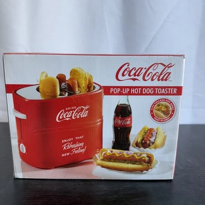 Coca Cola Pop-Up Hot Dog And Bun Toaster Fits Thicker Hot Dogs That Plump - Image 1 of 4