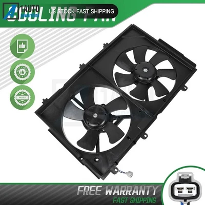 Radiator Condenser Cooling Fan Assembly For 2003-2006 Mitsubishi Outlander 2.4L Foto 1 de 4
