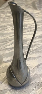 Zeitlos schöne Silber-Vase —schwer, lange, schmale Form — ca. 18,5  cm - Bild 1 von 4